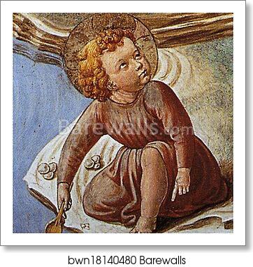 The Parable of the Holy Trinity and the Visit to the Monks of Mount Pisano. Detail by Benozzo Gozzoli, Art Print The Parable of the Holy Trinity and the Visit to the Monks of Mount Pisano. Detail by Benozzo Gozzoli, Art Print