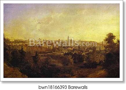 View of a Town (Grodno?) by Maxim Vorobiev, Art Print