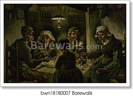 The potato eaters by Vincent Van Gogh, Art Print