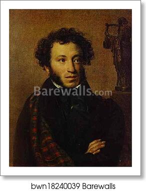 Portrait of Alexander Pushkin by Orest Kiprensky, Art Print
