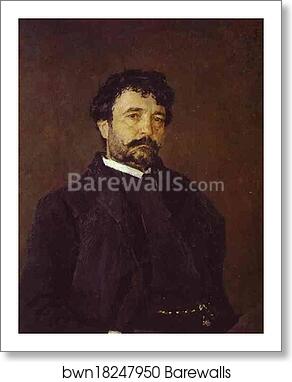 Portrait of the Italian Singer Angelo Masini by Valentin Serov, Art Print