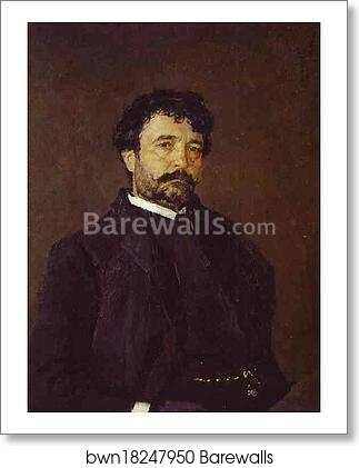 Portrait of the Italian Singer Angelo Masini by Valentin Serov, Art Print Portrait of the Italian Singer Angelo Masini by Valentin Serov, Art Print