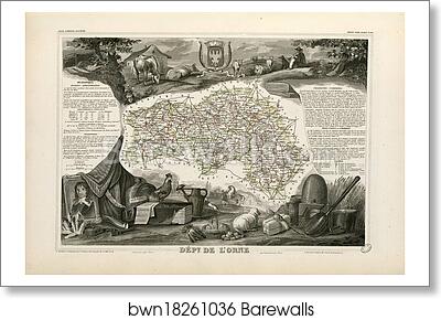 Dépt. de l'Orne (région nord-ouest) by Victor Jules Levasseur, Art Print Dépt. de l'Orne (région nord-ouest) by Victor Jules Levasseur, Art Print