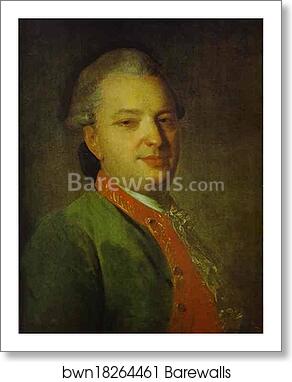 Portrait of the Poet V. I. Maykov by Fedor Rokotov, Art Print Portrait of the Poet V. I. Maykov by Fedor Rokotov, Art Print