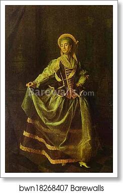 Portrait of A. P. Levshina by Dmitry Levitzky, Art Print