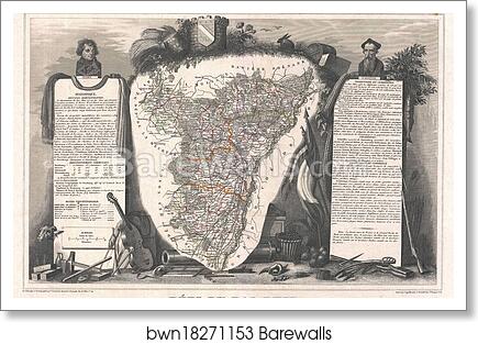 Dept. du Bas-Rhin by Victor Jules Levasseur, Art Print