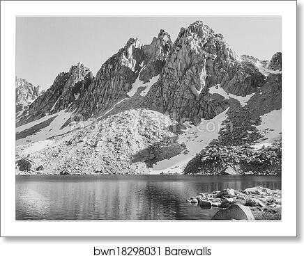 Kearsarge Pinnacles, Kings River Canyon (Proposed as a national park), California, 1936.  Photographs of National Parks and Monuments, compiled 1941 - 1942, documenting the period ca. 1933 - 1942 by Ansel Adams (1902-1984), Art Print