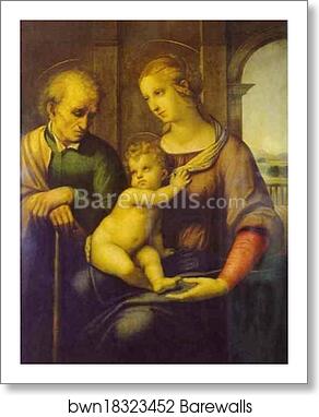 Holy Family (The Virgin with the Beardless Joseph) by Raphael, Art Print Holy Family (The Virgin with the Beardless Joseph) by Raphael, Art Print