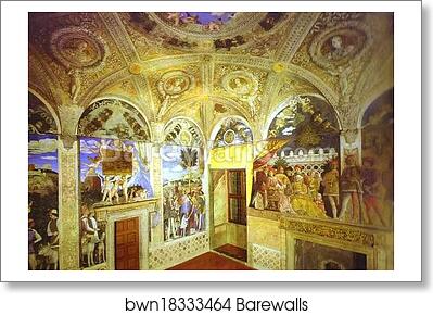 View of the West and North Walls by Andrea Mantegna, Art Print View of the West and North Walls by Andrea Mantegna, Art Print