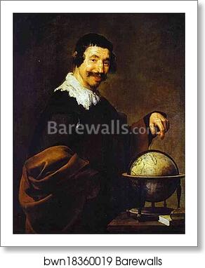 Democritus by Diego Velázquez, Art Print