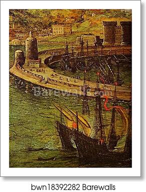 The Bay of Naples. Detail by Pieter Bruegel The Elder, Art Print The Bay of Naples. Detail by Pieter Bruegel The Elder, Art Print