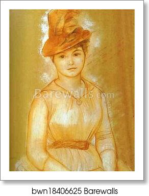 Portrait of a Woman by Pierre-Auguste Renoir, Art Print