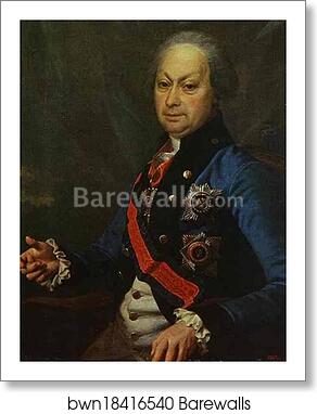 Portrait of A. P. Melgunov by Dmitry Levitzky, Art Print