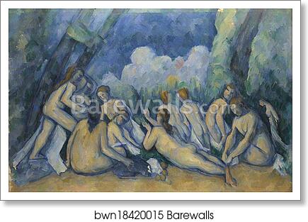 Bathers (Les Grandes Baigneuses) by Paul Cézanne, Art Print