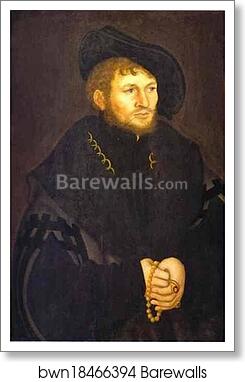 Portrait of A Lord of Köckerits by Lucas Cranach The Elder, Art Print