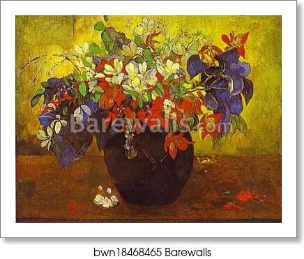 Bouquet of Flowers by Paul Gauguin, Art Print