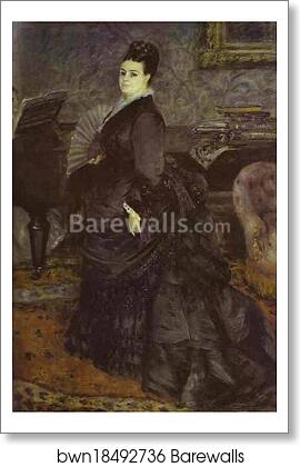 Portrait of a Woman (Mme. Georges Hartmann?) by Pierre-Auguste Renoir, Art Print Portrait of a Woman (Mme. Georges Hartmann?) by Pierre-Auguste Renoir, Art Print