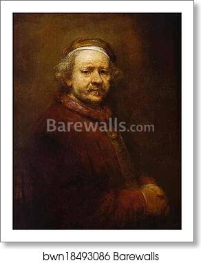 Self-Portrait by Rembrandt Harmenszoon Van Rijn, Art Print