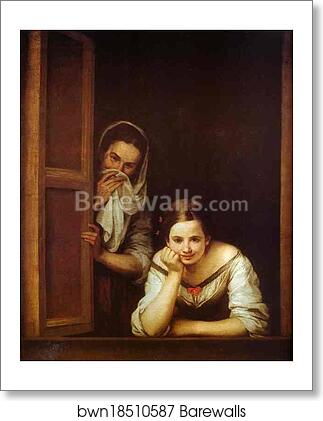 A Girl and Her Duenna by Bartolomé Esteban Murillo, Art Print A Girl and Her Duenna by Bartolomé Esteban Murillo, Art Print