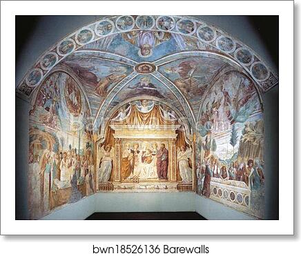 Overall view of the Tabernacle of the Madonna delle Tosse by Benozzo Gozzoli, Art Print Overall view of the Tabernacle of the Madonna delle Tosse by Benozzo Gozzoli, Art Print
