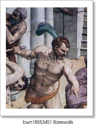 Martyrdom of St. Lawrence. Detail by Agnolo Bronzino, Art Print Martyrdom of St. Lawrence. Detail by Agnolo Bronzino, Art Print