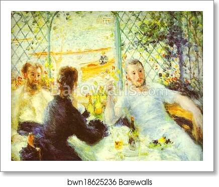The Luncheon of the Boating Party by Pierre-Auguste Renoir, Art Print