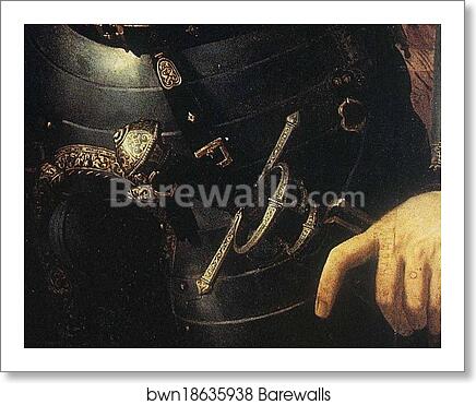 Portrait of Stefano Colonna. Detail by Agnolo Bronzino, Art Print