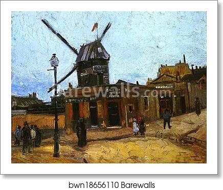 Le Moulin de la Galette by Vincent Van Gogh, Art Print