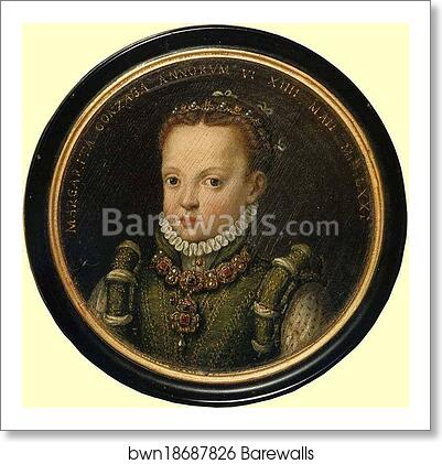 Portrait of Margarita Gonzaga by Sofonisba Anguissola, Art Print Portrait of Margarita Gonzaga by Sofonisba Anguissola, Art Print