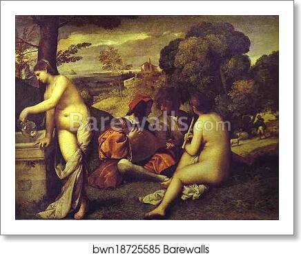 Concert Champetre by Titian, Art Print