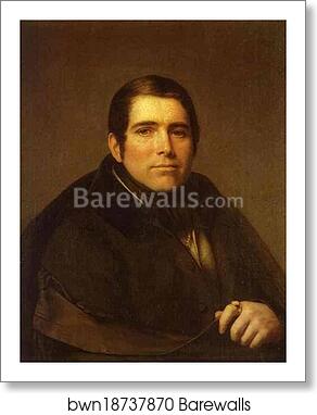 Portrait of Piotr Pletnev by Alexey Tyranov, Art Print