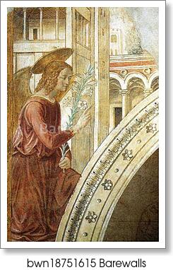 Tabernacle of the Visitation: Annunciation: the Archangel Gabriel by Benozzo Gozzoli, Art Print Tabernacle of the Visitation: Annunciation: the Archangel Gabriel by Benozzo Gozzoli, Art Print