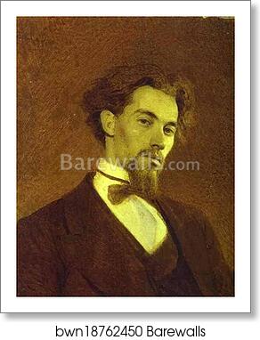 Portrait of the Artist Konstantin Savitsky by Ivan Kramskoy, Art Print Portrait of the Artist Konstantin Savitsky by Ivan Kramskoy, Art Print