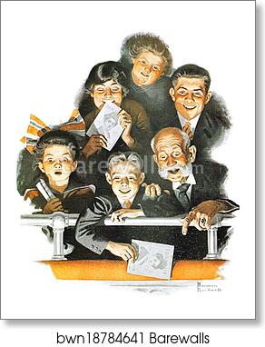 Balcony by Norman Rockwell, Art Print