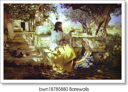 Christ in the House of Martha and Mary by Henryk Hector Siemiradzki, Art Print