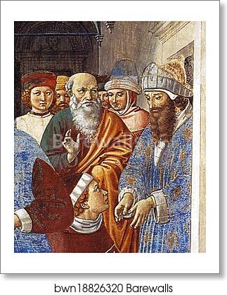 Arrival of St. Augustine in Milan. Detail by Benozzo Gozzoli, Art Print Arrival of St. Augustine in Milan. Detail by Benozzo Gozzoli, Art Print