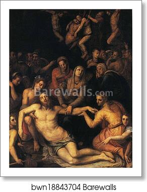 Descent from the Cross and Lamentation by Agnolo Bronzino, Art Print