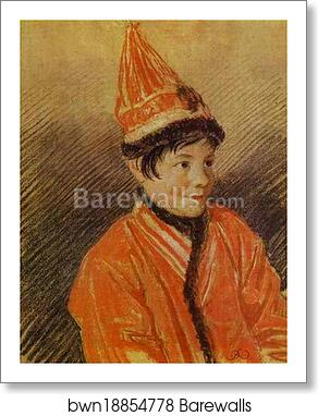 Portrait of a Kalmyk Woman Bayausta by Orest Kiprensky, Art Print