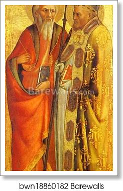 St. John the Evangelist and St. Martin of Tours by Masolino Da Panicale, Art Print