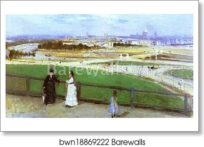 View of Paris from the Trocadero by Berthe Morisot, Art Print View of Paris from the Trocadero by Berthe Morisot, Art Print