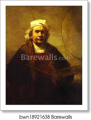 Self-Portrait by Rembrandt Harmenszoon Van Rijn, Art Print