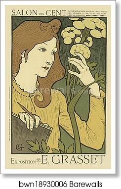 L' "Exposition E. Grasset" au Salon des Cent by Eugène Grasset, Art Print