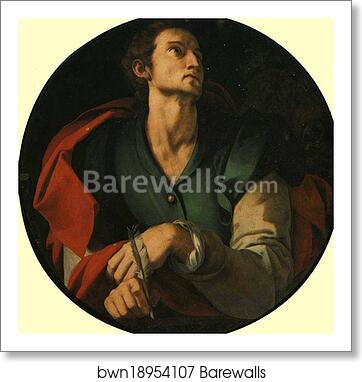 St. Luke the Evangelist by Jacopo Carrucci, Known As Pontormo, Art Print