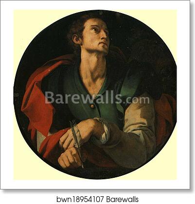 St. Luke the Evangelist by Jacopo Carrucci, Known As Pontormo, Art Print St. Luke the Evangelist by Jacopo Carrucci, Known As Pontormo, Art Print