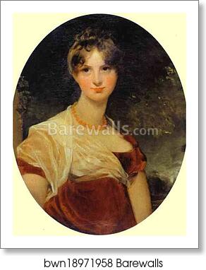 Portrait of Lady Hicks by Sir Thomas Lawrence, Art Print