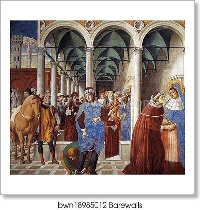 Arrival of St. Augustine in Milan by Benozzo Gozzoli, Art Print Arrival of St. Augustine in Milan by Benozzo Gozzoli, Art Print