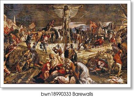 Crucifixion by Jacopo Robusti, Called Tintoretto, Art Print