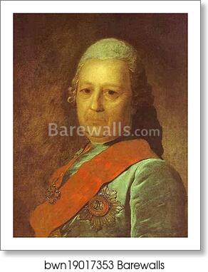 Portrait of A. M. Obreskov by Fedor Rokotov, Art Print