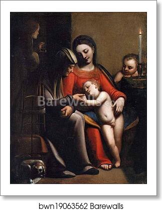 Holy Family with Saints Anne and John by Sofonisba Anguissola, Art Print Holy Family with Saints Anne and John by Sofonisba Anguissola, Art Print