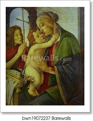 The Virgin and Child with the Infant St. John by Alessandro Botticelli, Art Print The Virgin and Child with the Infant St. John by Alessandro Botticelli, Art Print